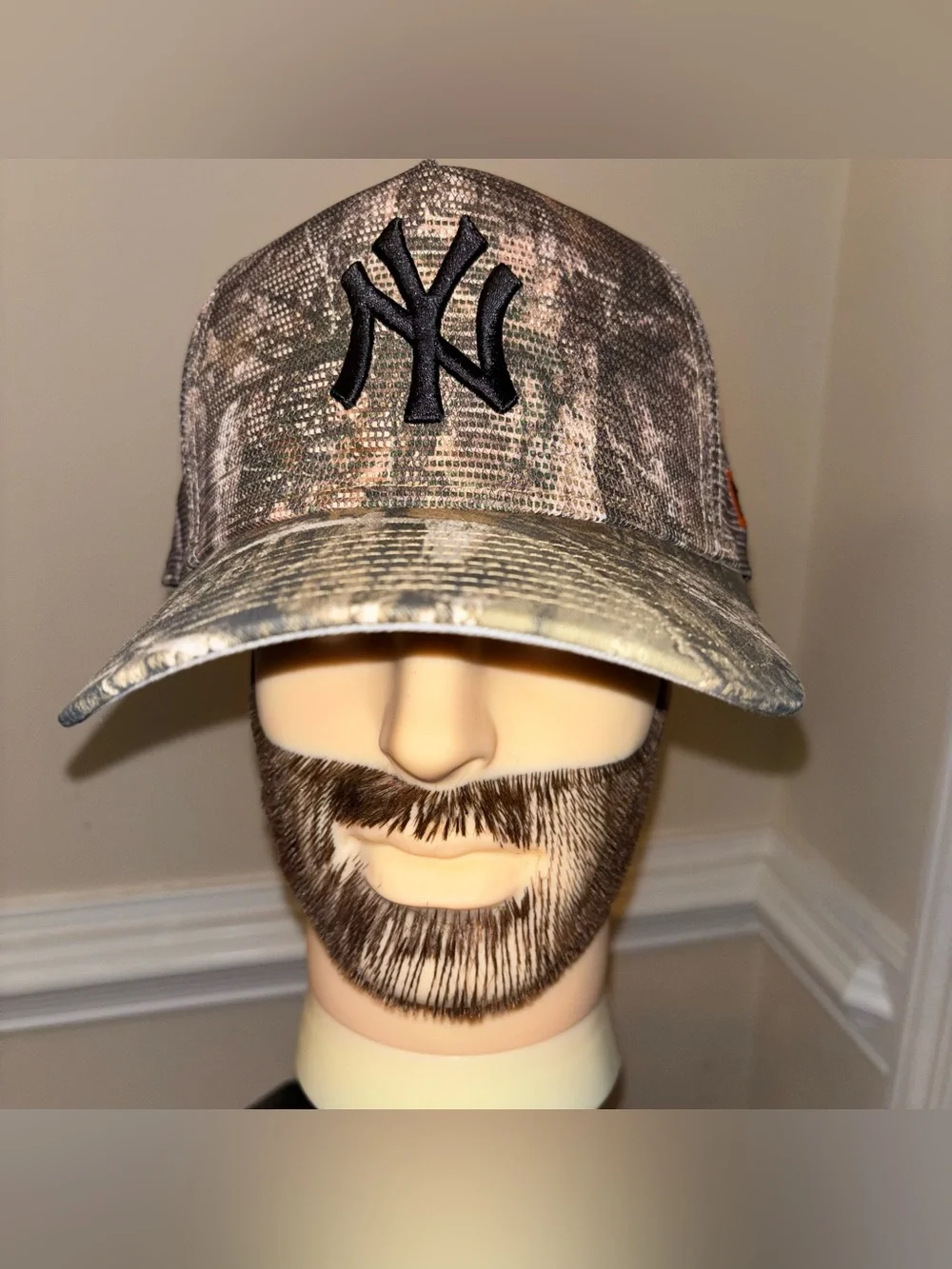 New York Yankees Camo Trucker Hat